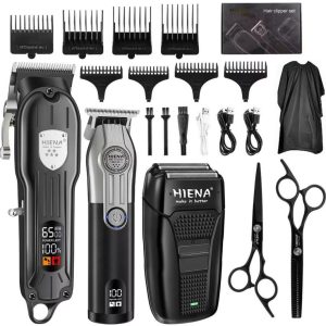 Rechargeable Hair Clipper Set for Oil-Top Styling, Gradient Haircut, Professional Salon & Home Use
